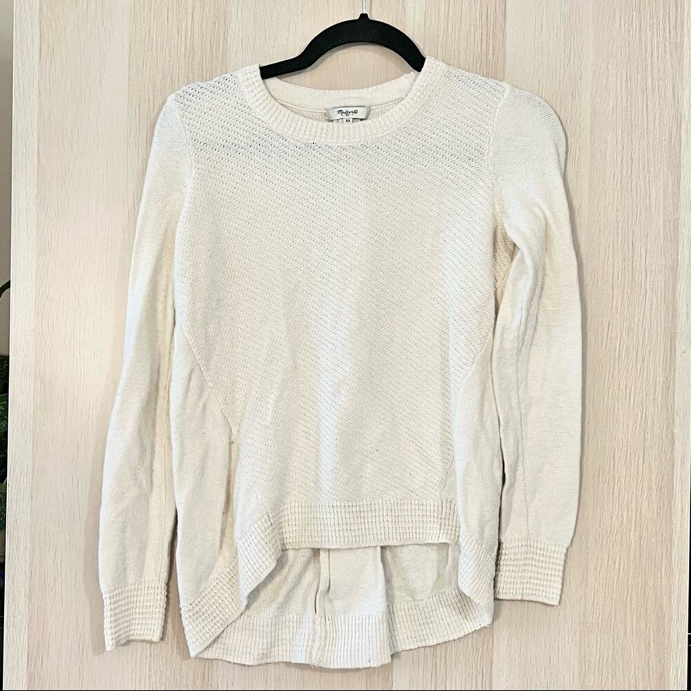 Madewell Cream Crewneck Sweater